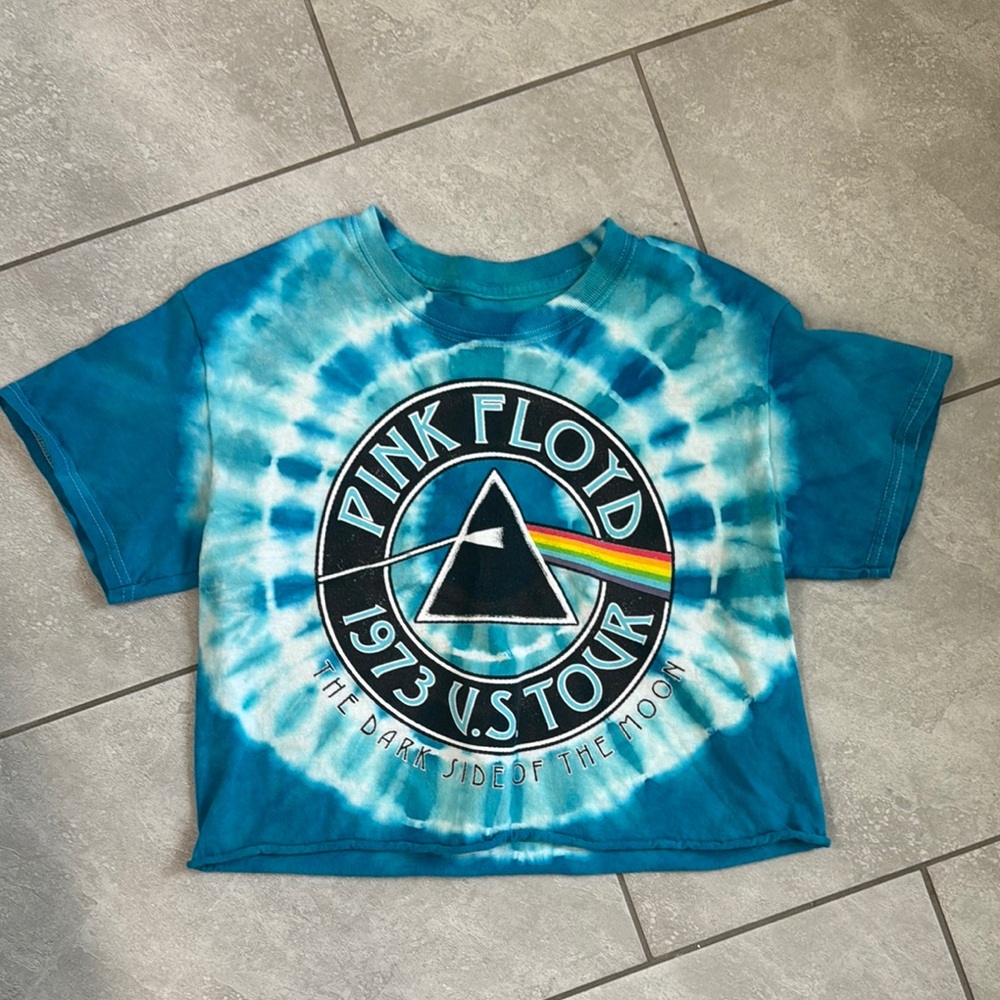 Pink Floyd Youth Tie-Dye T-Shirt - Blue size Small